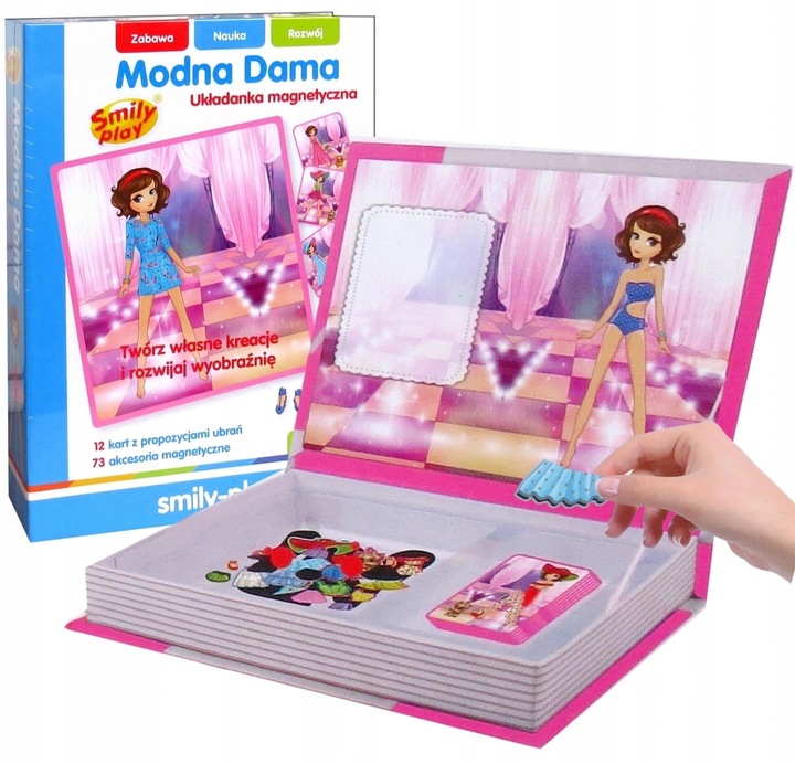 Układanka magnetyczna Modna Dama