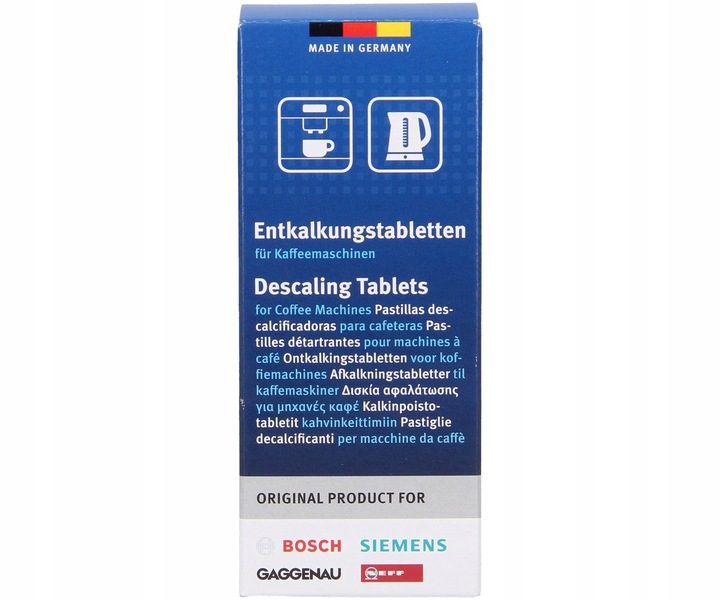 TABLETKI odkamieniające + czyszczące BOSCH SIEMENS