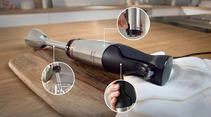 Blender ręczny ErgoMaster Bosch MSM6M620 1000W Rozdrabniacz QuattroBlade