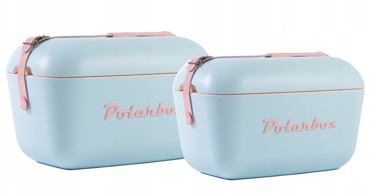 Lodówka turystyczna POLARBOX błękit + pudrowy 20L