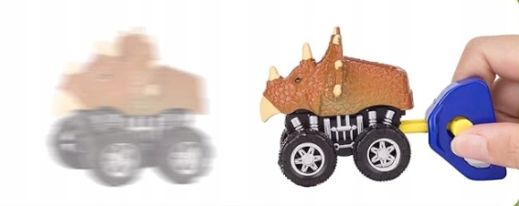 Auto transporter DINOZAUR interaktywny w zestawie z Quadem i motorem