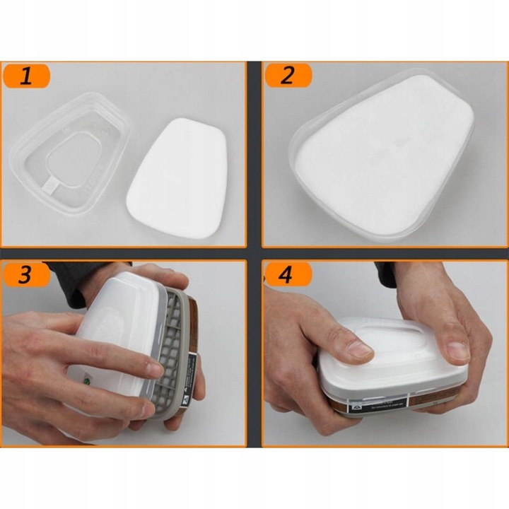 MASKA LAKIERNICZA PÓŁMASKA 6200 OSŁONA TWARZY