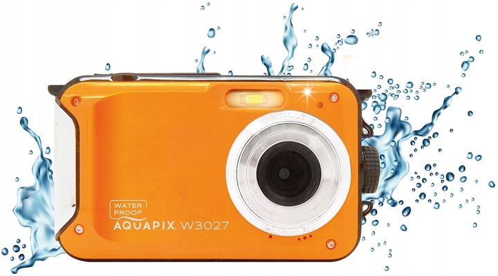 Aparat EASYPIX Aquapix W3027-O Wave Pomarańczowy