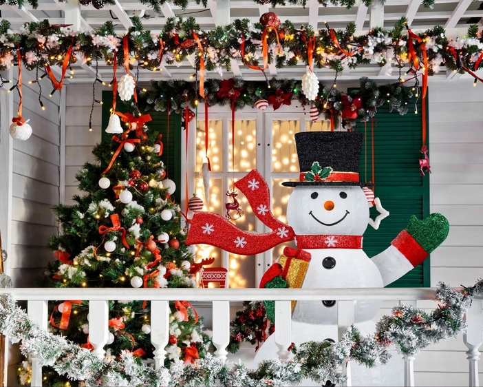 BAŁWAN ŚWIECĄCY LED 120CM FIGURA ŚWIĄTECZNA KESSER IP44 ZEWNĘTRZNY