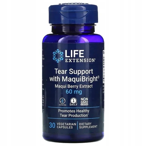 Life Extension Tear Support with MaquiBright (Ekstrakt z Jagód Maqui) 60mg,