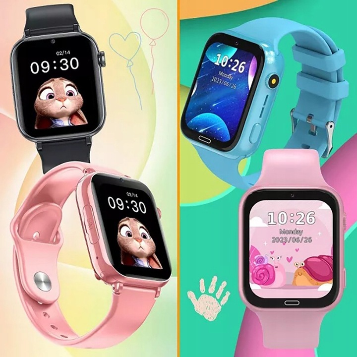 SMARTWATCH ENTER MINIS PLUS DLA DZIECI APARAT ROZMOWY SIM GPS SOS - RÓŻOWY