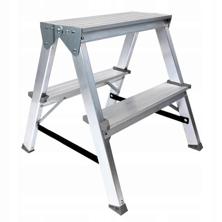 Drabinka dwustronna 2stopniowa 2x2 podest stołek taboret Drabest 125kg