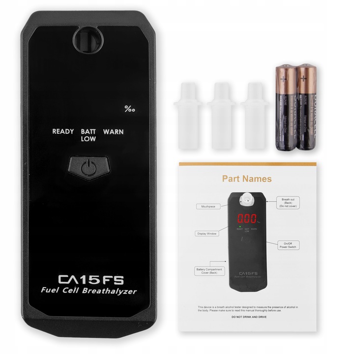 ALKOMAT ELEKTROCHEMICZNY CA-15FS USTNIKI + KALIBRACJA GRATIS