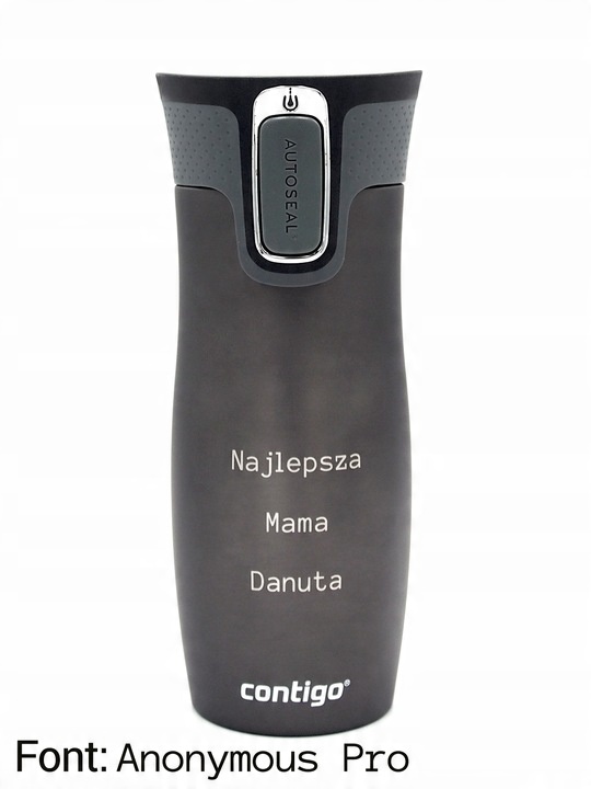 Kubek termiczny z grawerem prezent/personalizowany Contigo West Loop-grafit