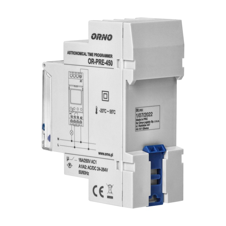 PROGRAMATOR CZASOWY NA SZYNĘ ASTRONOMICZNY WŁ/WYŁ