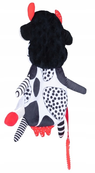 BaliBaZoo KONTRASTOWA KROWA Zabawka dla niemowląt Szeleścik Gryzak 0m+