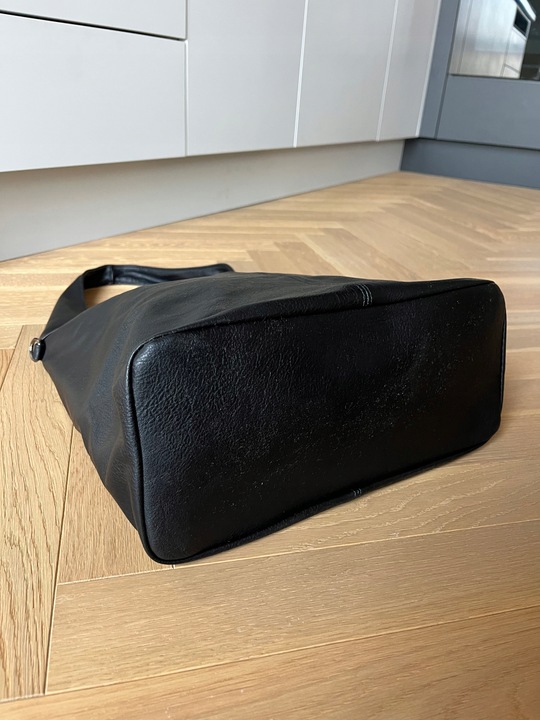 czarna torebka shopper worek skórzana klasyczna torebka shopper bag