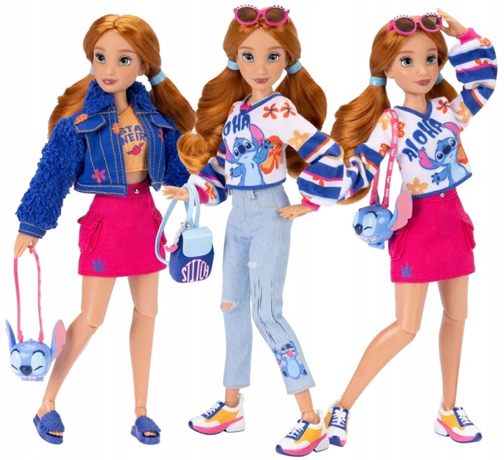 DISNEY ILY 4EVER MODNA LALKA 30 CM Z MOTYWEM STITCH + AKCESORIA 10+ ELEM
