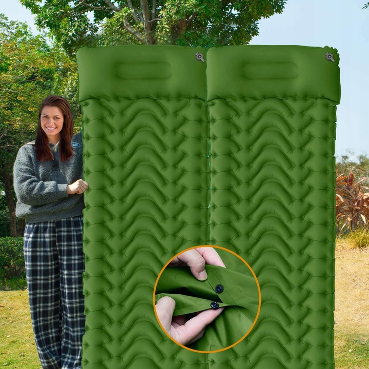 MATA SAMOPOMPUJĄCA KARIMATA 200x70x8CM Z PODUSZKĄ