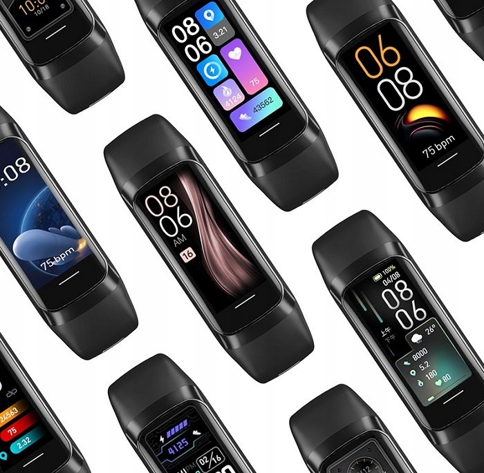 SMARTWATCH ZEGAREK SMARTBAND DAMSKI AMOLED PL PULS SPORT KROKOMIERZ