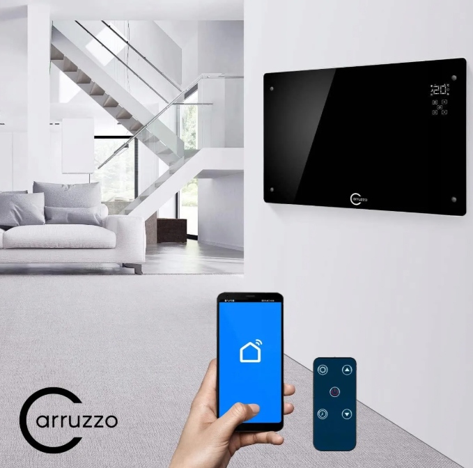 GRZEJNIK Panelowy 2500W KONWEKTOROWY Energooszczędny SZKLANY Elektryczny