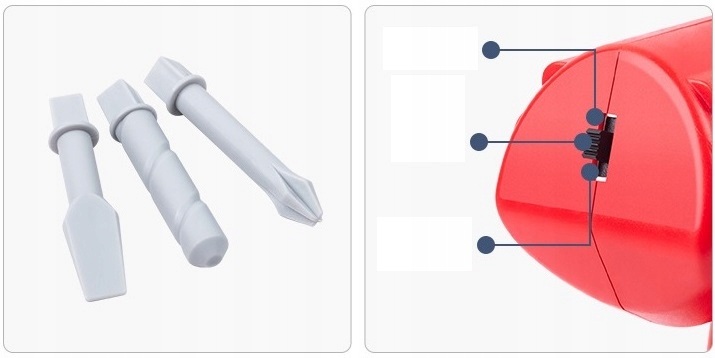 ZESTAW NARZĘDZI DLA DZIECI MAJSTERKOWICZ SKRZYNKA WIERTARKA NA BATERIE 42EL