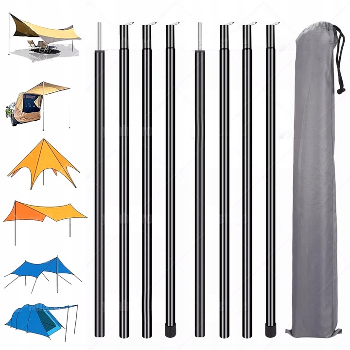 2x MASZT DO TARPÓW SŁUPKI KONSTRUKCJA DO PLANDEK PODPORY STOJAKI TARP 200CM