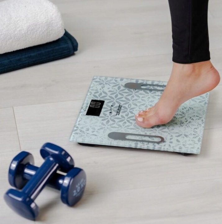 Waga łazienkowa elektroniczna Zelmer ZBS1012 Wyświetlacz LCD max. 180kg BMI