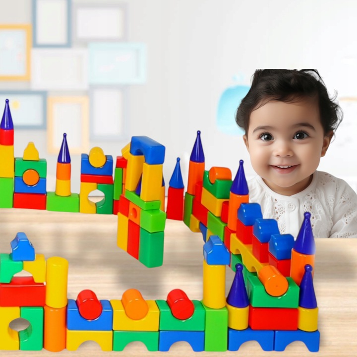 Duże kolorowe klocki dmuchane dydaktyczne 45 elementy!!!!