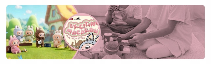 Labubu Pop Mart The Monsters Exciting Macaron Brelok