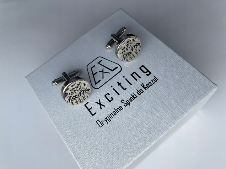 Spinki do mankietów EXC Góry Tatry Sudety Karpaty Duch Gór Ratownika GOPR