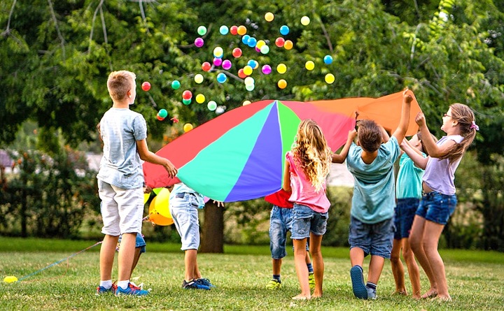 PROFESJONALNA CHUSTA ANIMACYJNA 3m SPADOCHRON + FU