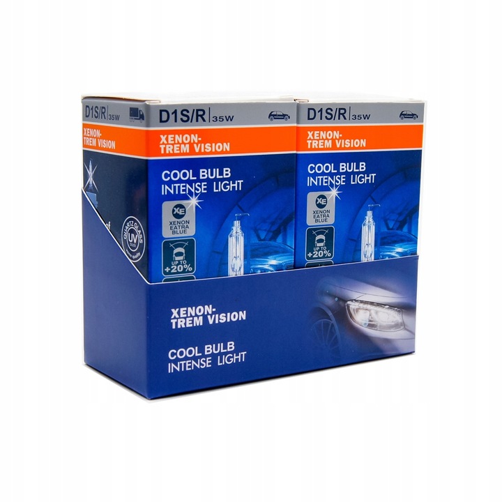 ZESTAW 2 SZTUK ŻARNIK XENON D1S PALNIK HID GLARE 6000K WHITE
