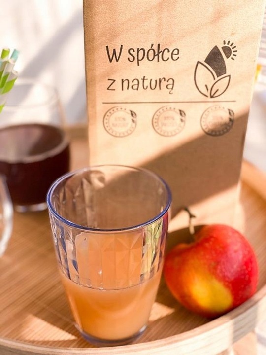 4X SOK JABŁKOWY WYTRAWNY 5L 100% TŁOCZONY Z JABŁEK SOKI NATURALNE BEZ CUKRU