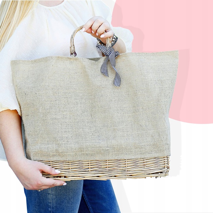 EKOLOGICZNA TORBA, KOSZYK NA ZAKUPY PIKNIK POJEMNA