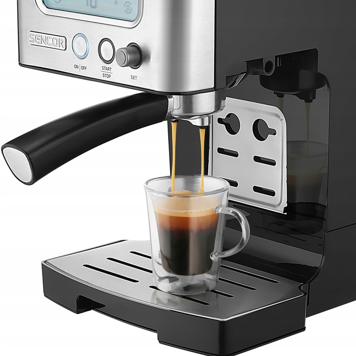 Automatyczny ekspres ciśnieniowy kolbowy 1450W 15 bar Sencor SES4090SS