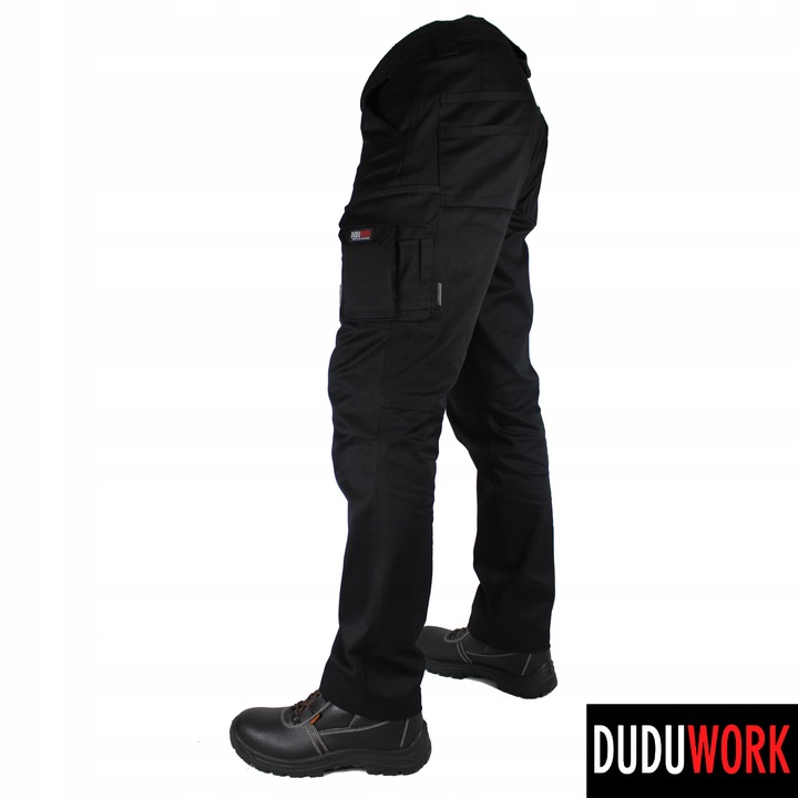 SPODNIE ROBOCZE BHP DuduWork Czarne Elastyczne 60