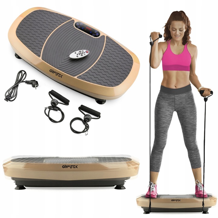PLATFORMA WIBRACYJNA WIBRUJĄCA MASAŻER CIAŁA 3D Z LINKAMI XP750_3D GYMTEK