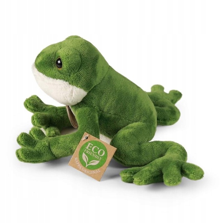MASKOTKA PLUSZOWA ŻABA REALISTYCZNA 15cm RAPPA ECO ŻABKA DLA DZIECKA