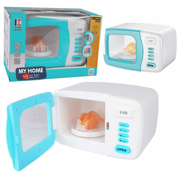 NA PREZENT Zabawkowa Mikrofalówka ze światłem i dźwiękiem