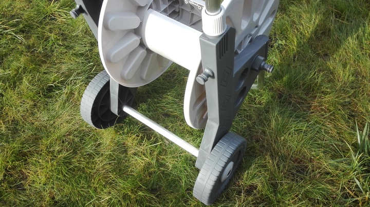 WÓZEK ALU ZWIJACZ BĘBEN NA WĄŻ OGRODOWY 60 METRÓW PISTOLET ZRASZACZ BEST