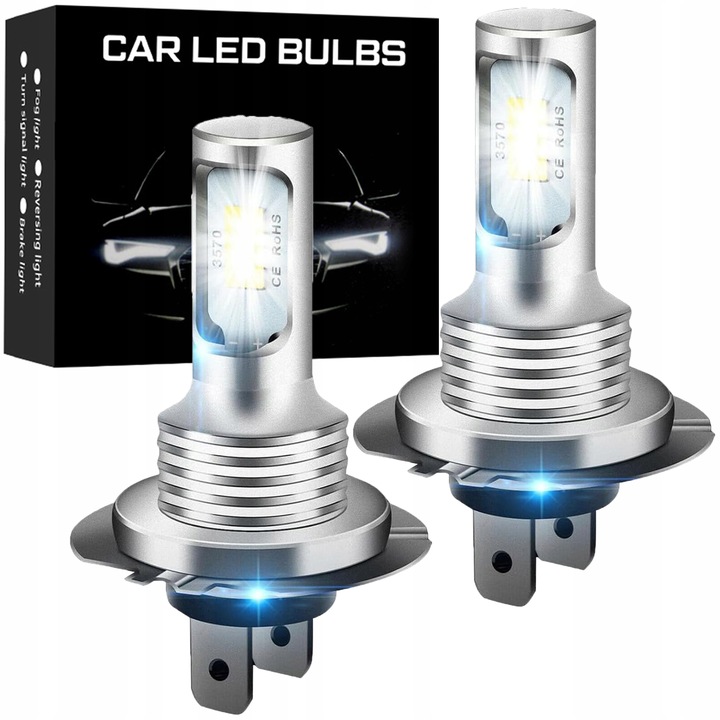 2x ŻARÓWKI LED H4 CSP LIGHT 400% 12V CAN BUS E11 8000lm do Yamaha Honda BMW