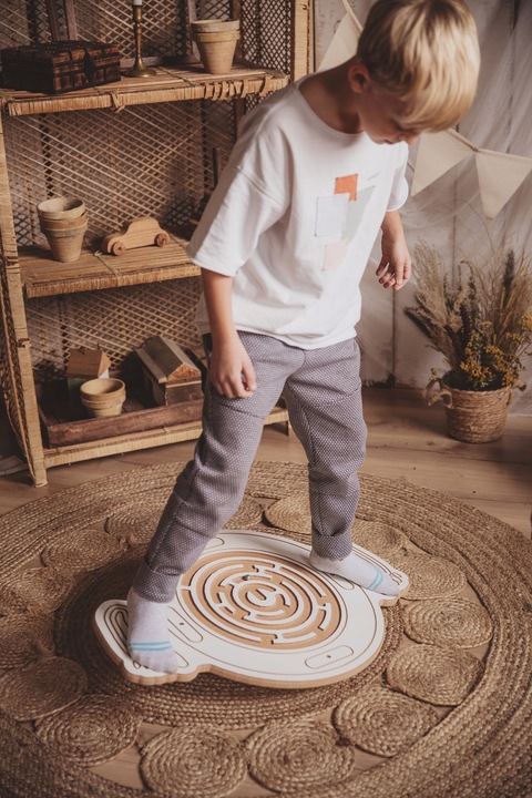 Dysk Balansowania dla dzieci balansujący DREWNIANY CERTYFIKOWANY