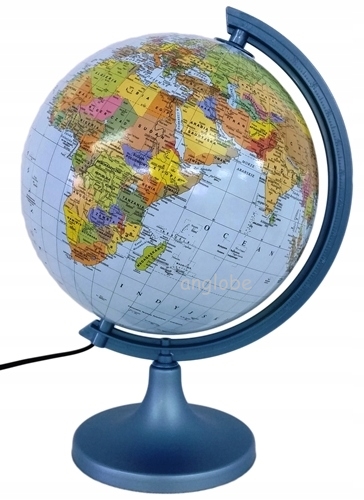 GLOBUS SZKOLNY 250 2W1 PODŚWIETLANY LED + APLIKACJA - na prezent - polski