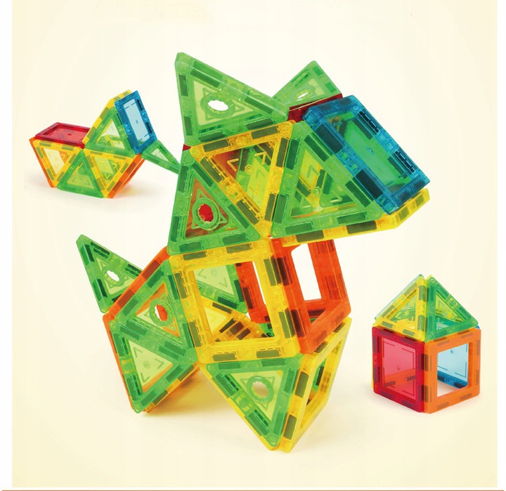 KLOCKI MAGNETYCZNE 3D MAGNETIC EDUKACYJNE NEODYMOWE PANELE DLA DZIECI