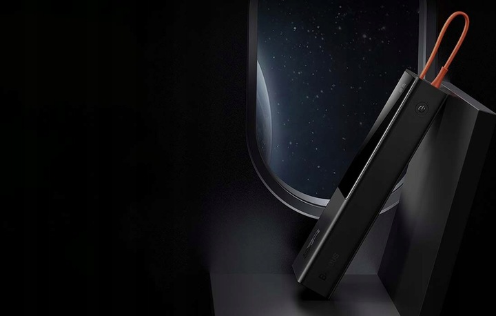 BASEUS DUŻY POWERBANK ELF ŁADOWARKA 20000MAH PD USB-C KABEL USB-C 65W LED