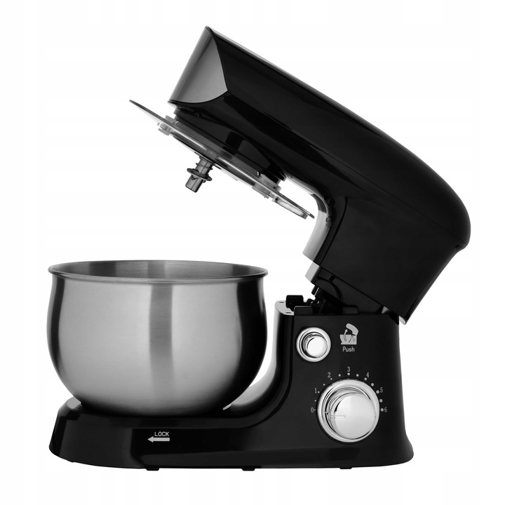 Robot kuchenny planetarny 1200W misa 3l ze stali nierdzewnej 6 prędkości