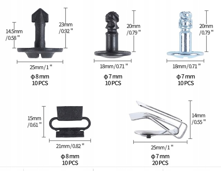 VW SKODA SEAT AUDI ZESTAW SPINEK OSŁONY SILNIKA WKRĘTY ŚRUBY BLASZKI POD WK