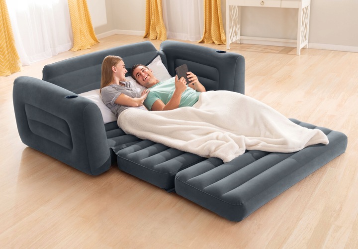 Materac Dmuchany Dwuosobowy Sofa Łóżko Intex 66552