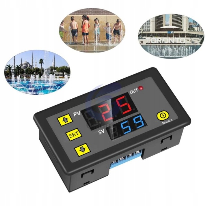 Programator czasowy timer zegar przekaźnik 230V