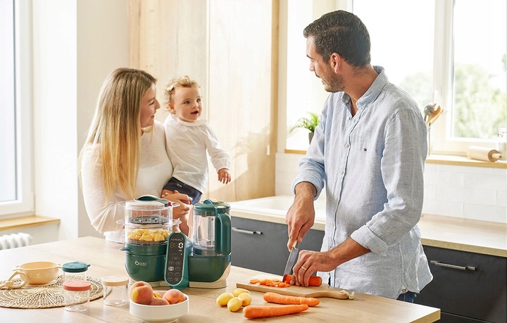 BABYMOOV 6W1 ROBOT KUCHENNY DO GOTOWANIA ZDROWEJ POSIŁKÓW DLA DZIECI 500W