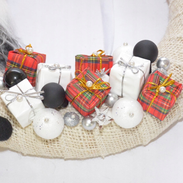 Bombki szklane drucik czerwień świąteczna 2cm/ 144