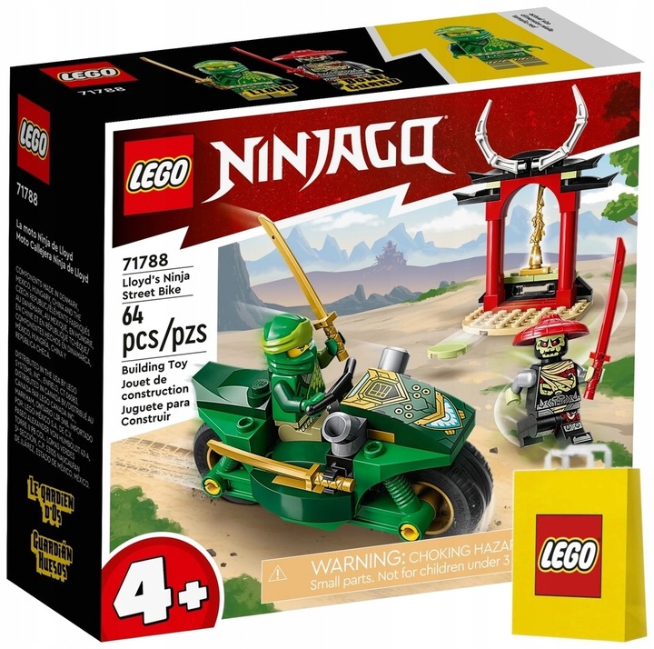 LEGO NINJA GO 71788 ZIELONY MOTOCYKL LLOYDA MOTOR