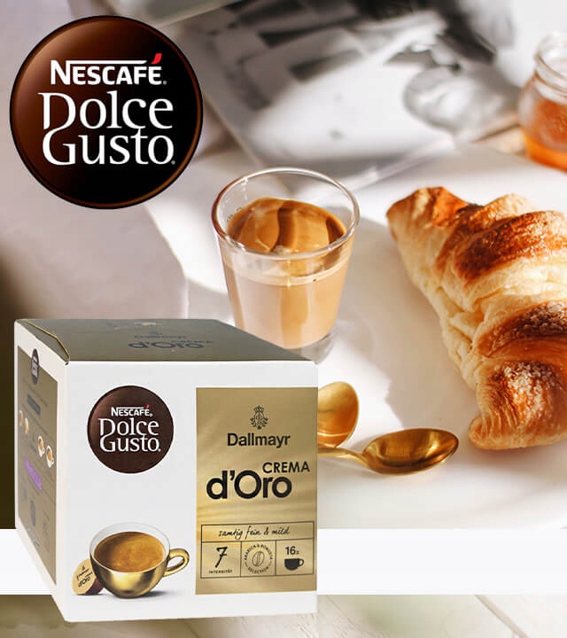 Kawa NESCAFE DOLCE GUSTO DALLMAYR CREMA D'ORO 16 kapsułek + GRATIS