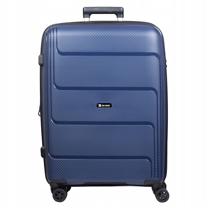 Duża walizka podróżna POSZERZANA +2 cm lekki trwały polipropylen Zamek TSA